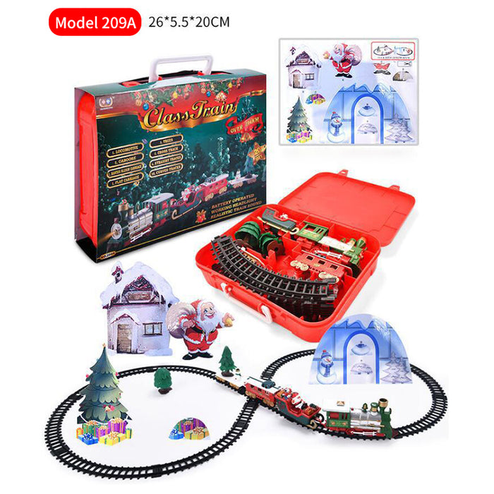 Christmas Electric Assembled Rail Car Small Train