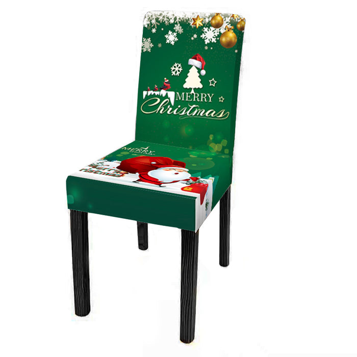 New Christmas Chair Cover Digital Print Christmas Chair Cover Christmas Dining Chair Cover Decorative Chair Cover