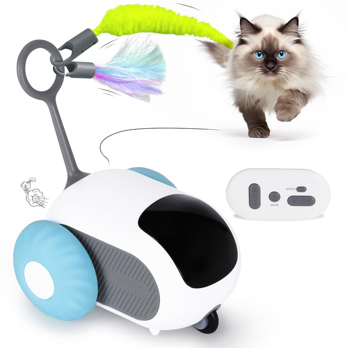 Smart Cat Toy 2 Modes Automatic Moving Remote Controlled Toy Car For Cats Dogs Interactive