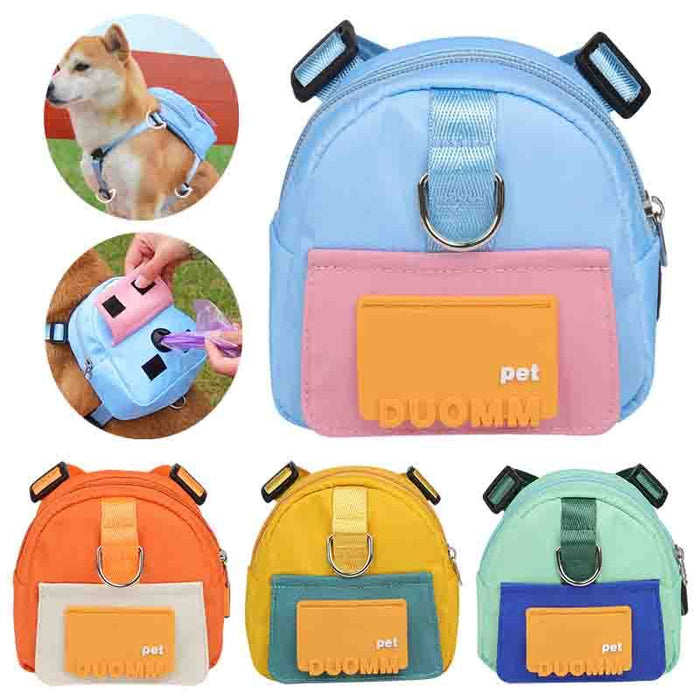 Pet Snack Storage Bag Large-capacity Multifunction Dogs Backpack Adjustable