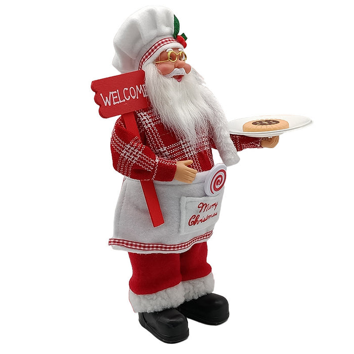 Chef Santa Claus Christmas Party Scene Decoration Ornaments