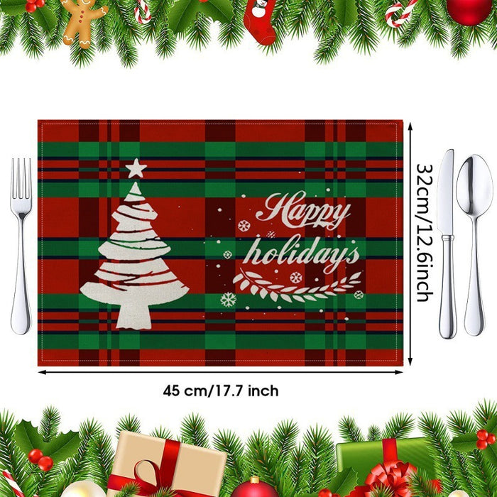 Christmas Water Draining Pad Diatom Ooze Placemat