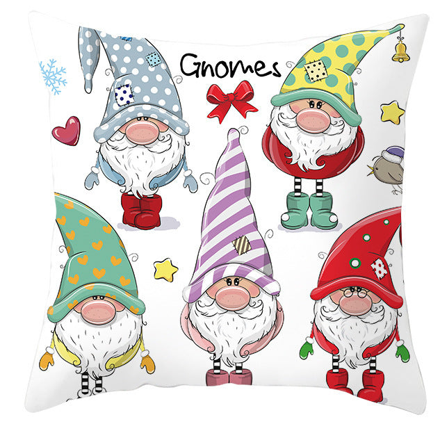 Christmas Pillow Cover Cute Peach Skin Fabric Cushion