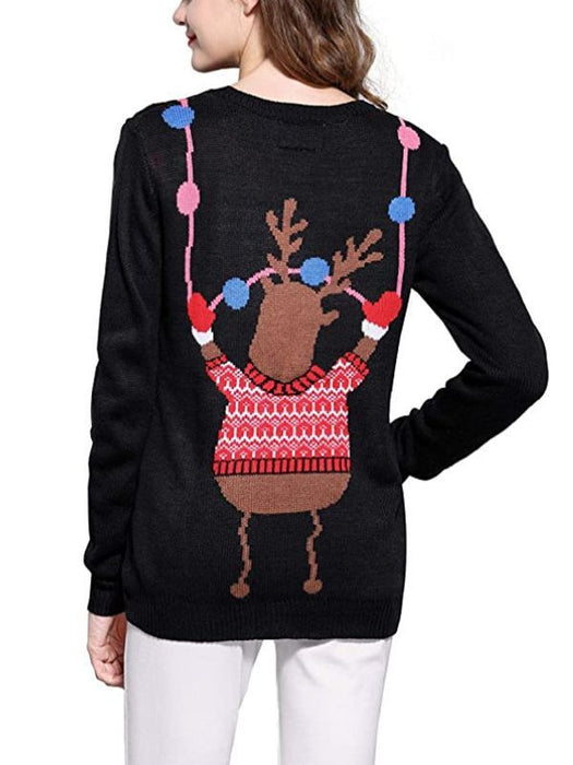 Winter Women's Fashion Ball Sweater