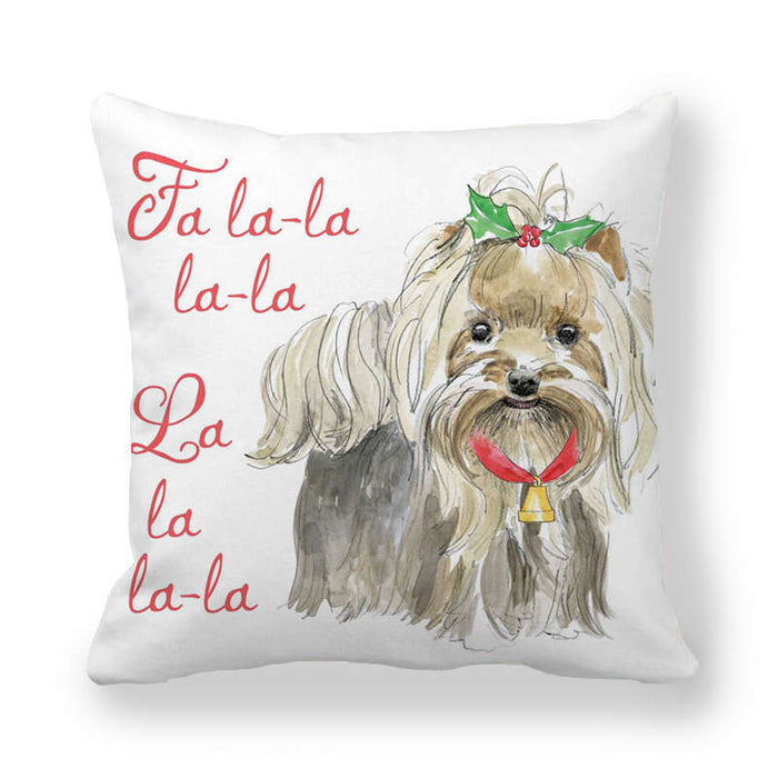 Christmas Cartoon Cute Dog Peach Skin Fabric Style Pillow Cover