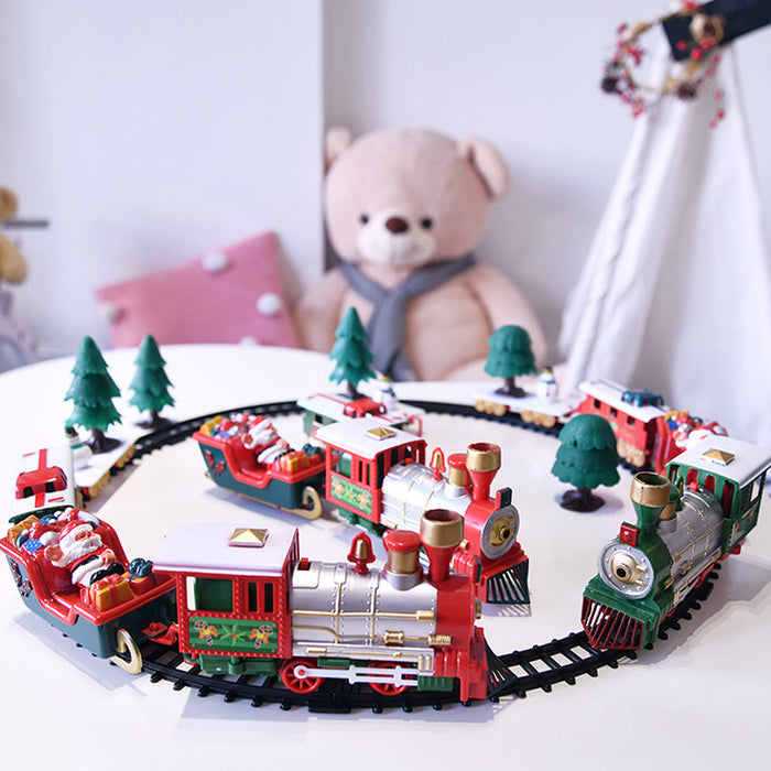 Christmas Electric Assembled Rail Car Small Train