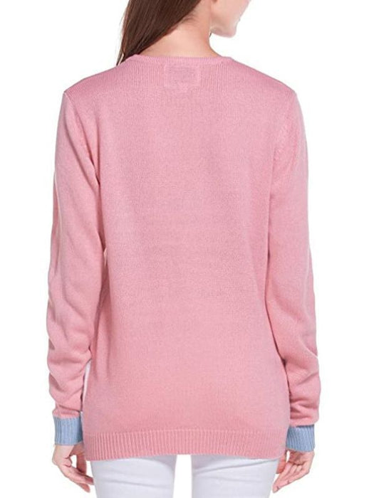 Winter Long Sleeve Loose Round Neck Pullover