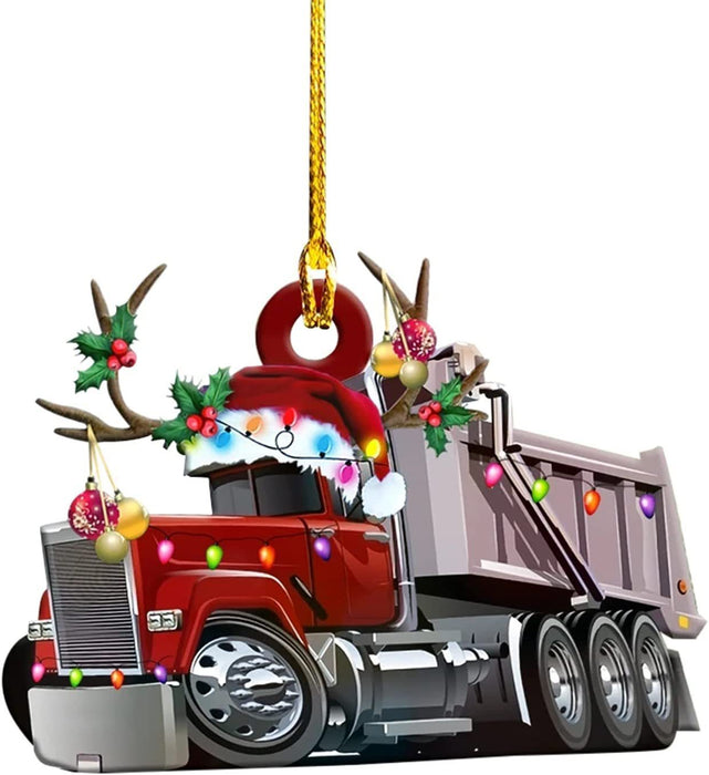 Christmas Tree Hanging Truck Decoration Pendant