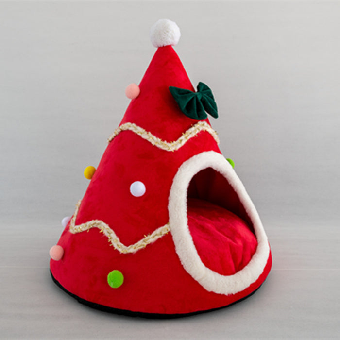 3D Sponge Cat's Nest Creative Pet's Nest Tent Christmas Hat Nest