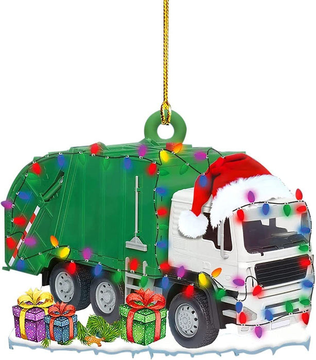 Christmas Tree Hanging Truck Decoration Pendant