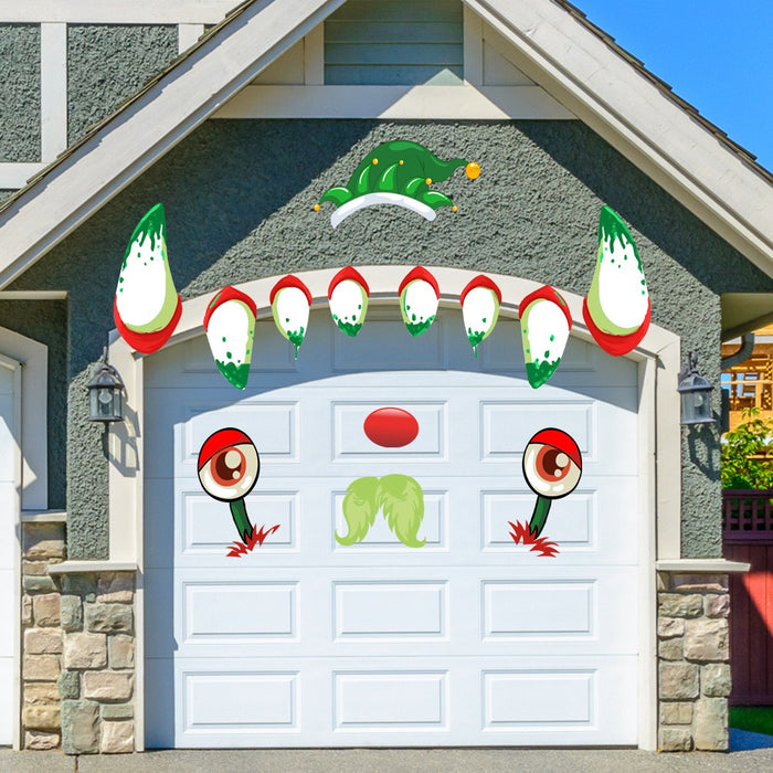 Christmas Garage Stick Refrigerator Stick Holiday Home Decoration Santa Claus Dinosaur Sticker PVC Material