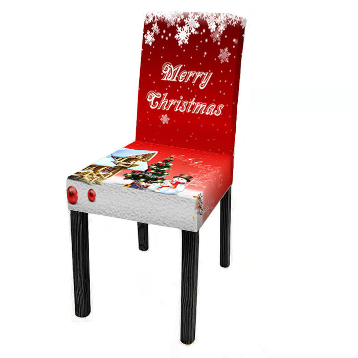 New Christmas Chair Cover Digital Print Christmas Chair Cover Christmas Dining Chair Cover Decorative Chair Cover