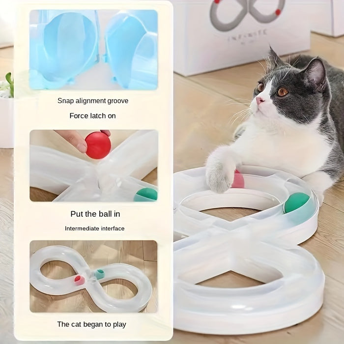 Cat Toys Self Hi To Relieve Boredom Cat Turntable Track Ball Kitten Teasing Cat Stick Pet Cat Consumption