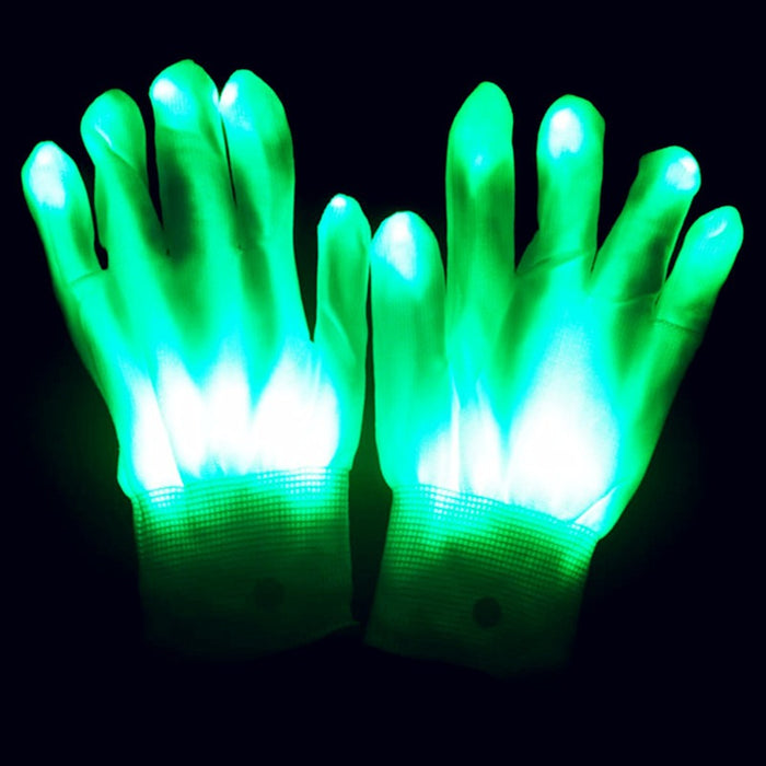 Christmas Gift Halloween Colorful Glove Rainbow Glove LED Glove Fluorescent Dance Glove