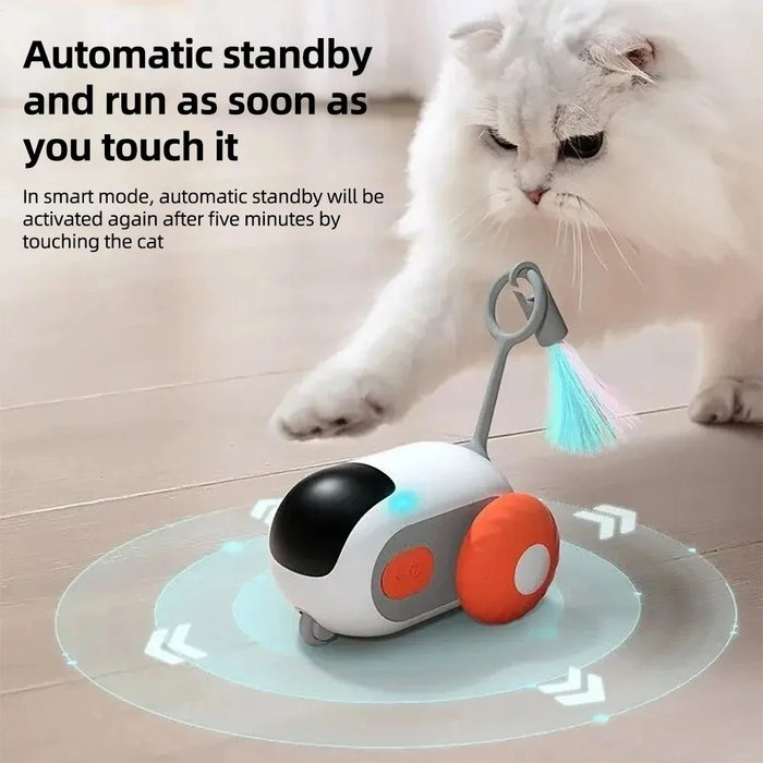 Smart Cat Toy 2 Modes Automatic Moving Remote Controlled Toy Car For Cats Dogs Interactive