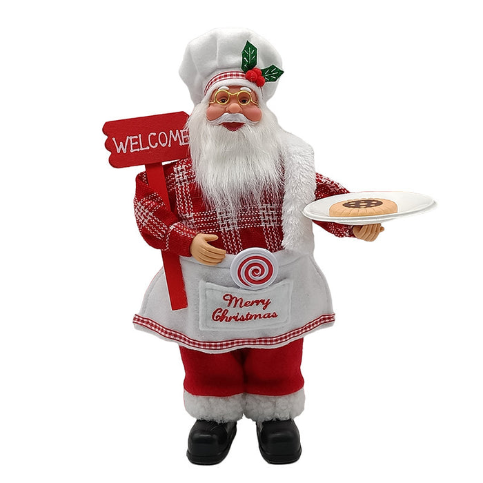 Chef Santa Claus Christmas Party Scene Decoration Ornaments