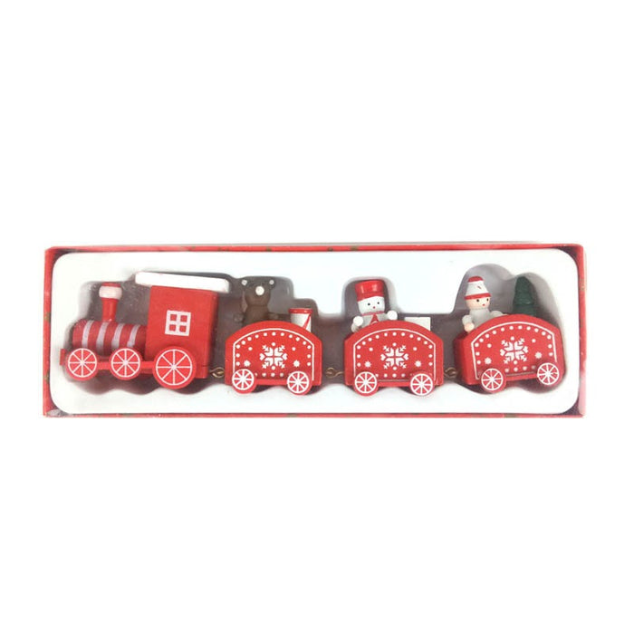 Christmas Decorations Christmas Wooden Small Train