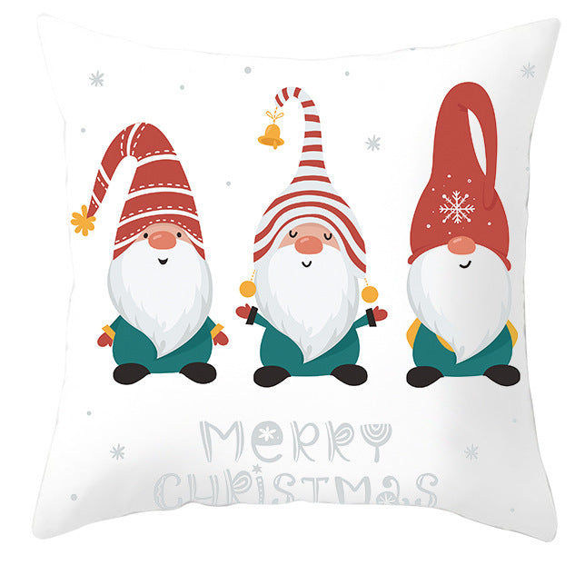 Christmas Pillow Cover Cute Peach Skin Fabric Cushion