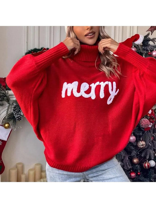 Women Woolen Sweater Christmas Pullover