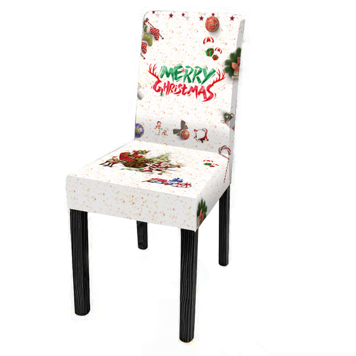 New Christmas Chair Cover Digital Print Christmas Chair Cover Christmas Dining Chair Cover Decorative Chair Cover