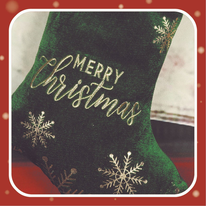 Christmas Decorative Stockings Embroidery Candy