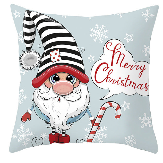 Christmas Pillow Cover Cute Peach Skin Fabric Cushion