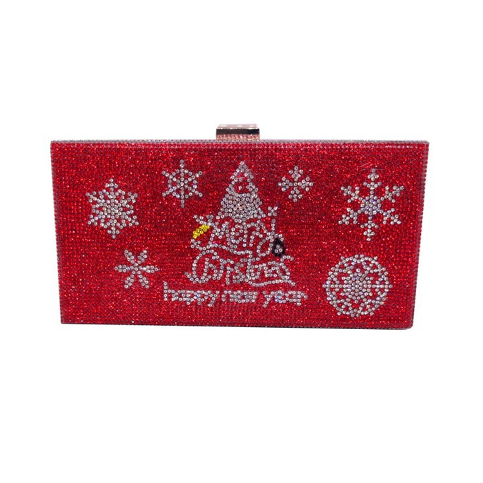 Clutch bag rhinestone christmas bag messenger bag