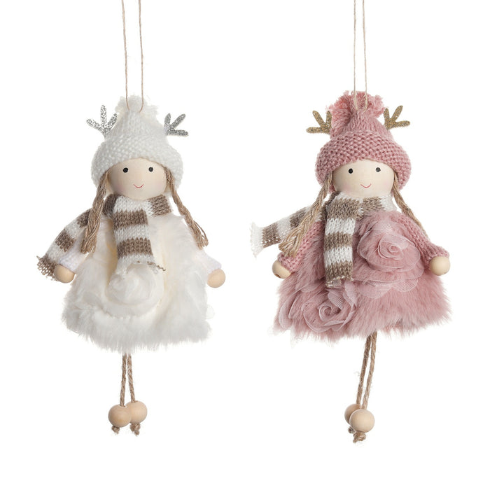 Christmas Decorations Ins Cute Wind Antlers Angel Girls' Doll Doll