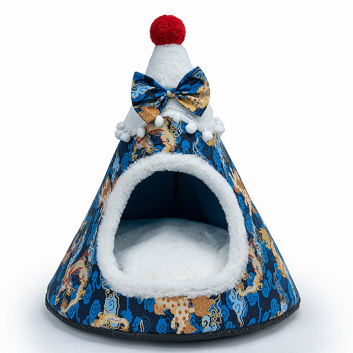 3D Sponge Cat's Nest Creative Pet's Nest Tent Christmas Hat Nest