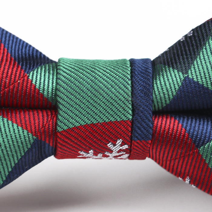 Children's Bow Tie Student Christmas Bow Tie Polyester Jacquard Christmas Gift Elastic Children's Bow Tie