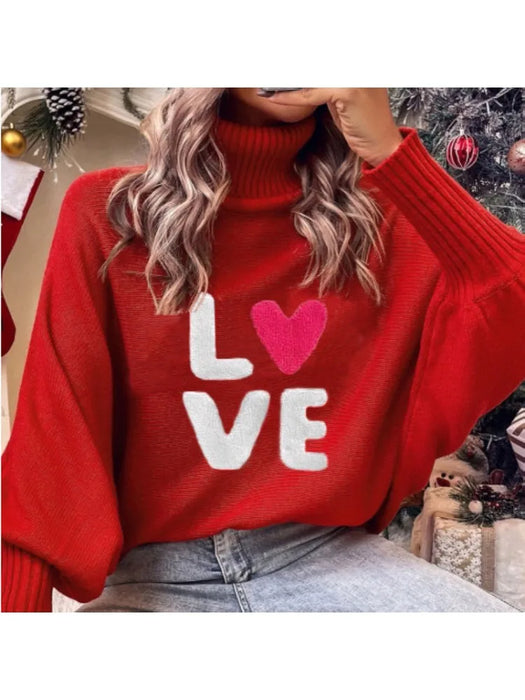 Women Woolen Sweater Christmas Pullover