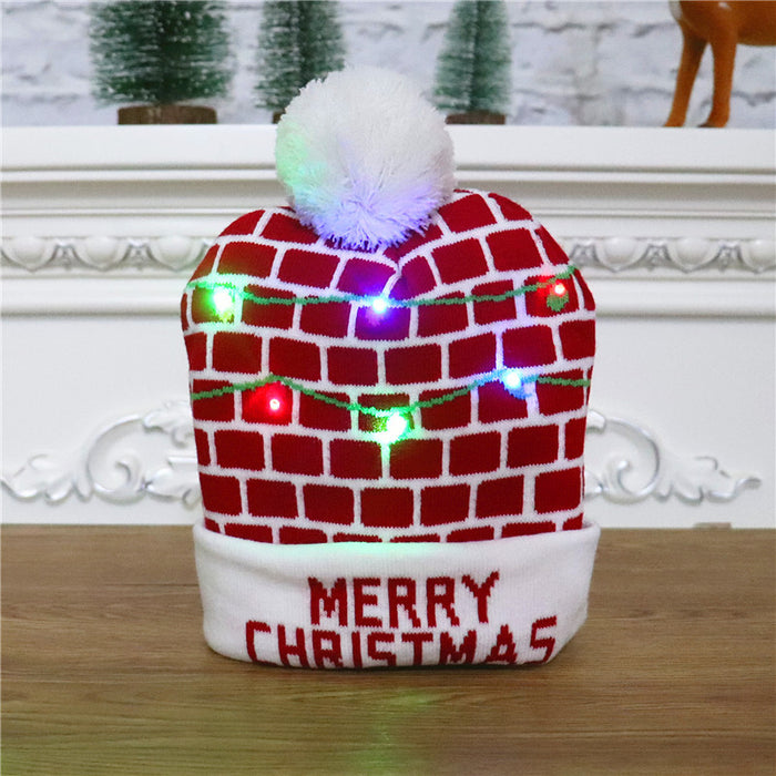 Christmas Decorations For Adults And Children Knitted Christmas Hats