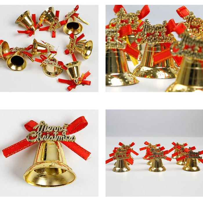 12pcs/pack Christmas Bells Christmas Tree Pendant Decorations