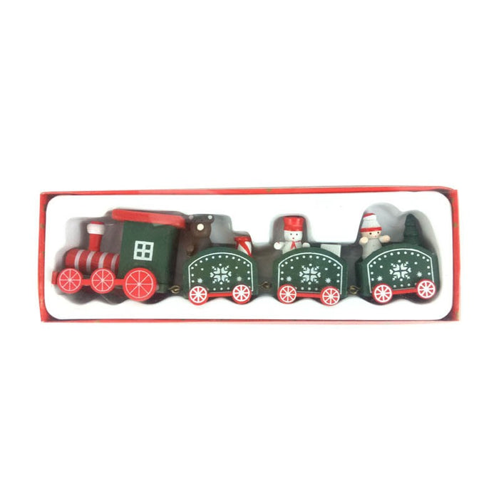 Christmas Decorations Christmas Wooden Small Train