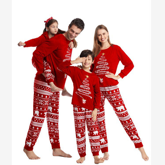 Family Costume Christmas Cotton Parent Child Costume Pajama