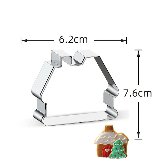 Christmas Cookie Embosser Mold Cutters