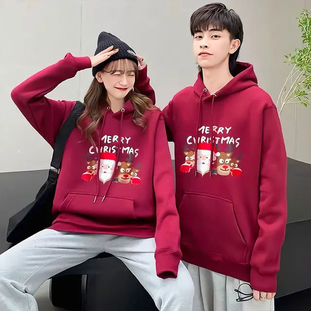 Christmas Streetwear Long Sleeve  Hoodies