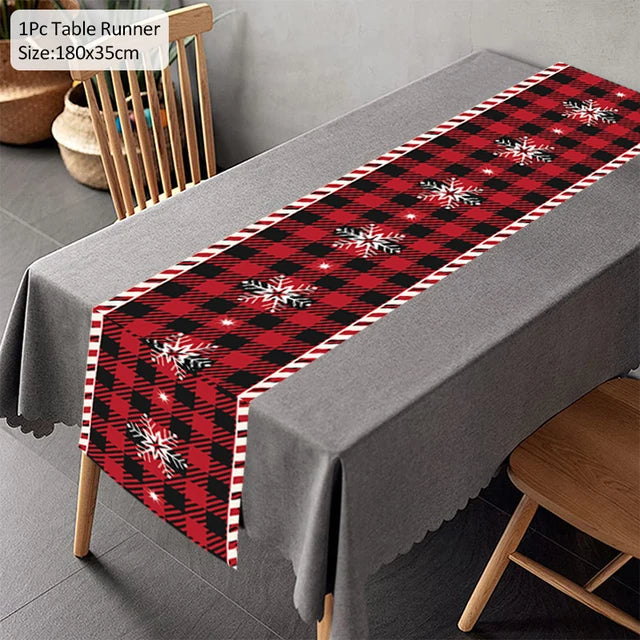 Christmas Table Runner Merry Christmas Decoration