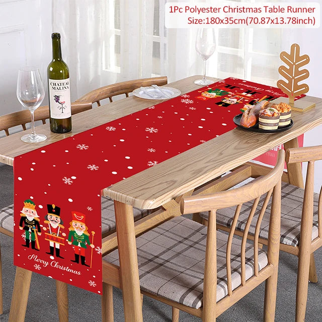 Christmas Table Runner Merry Christmas Decoration