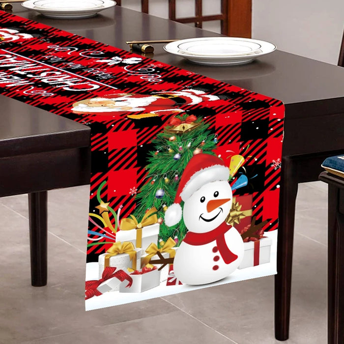 Christmas Table Runner Merry Christmas Decoration