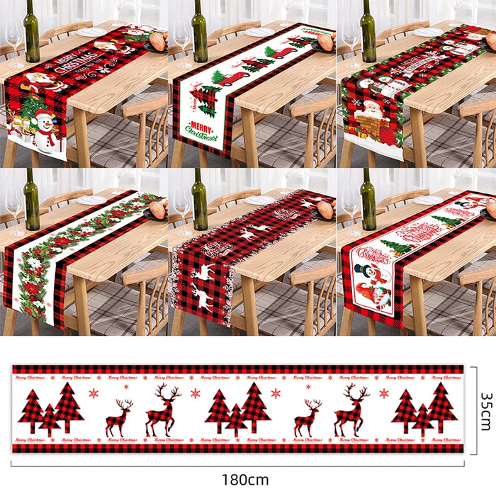 Christmas Table Runner Merry Christmas Decoration