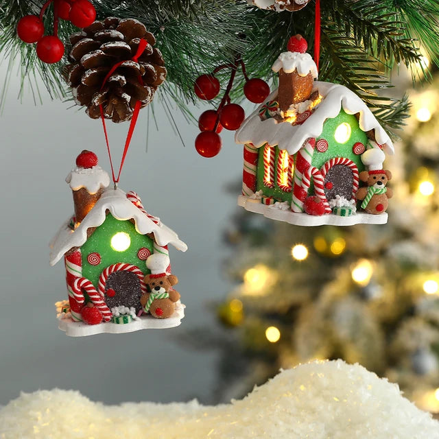 Christmas Theme LED Pendant Snowman Gingerbread