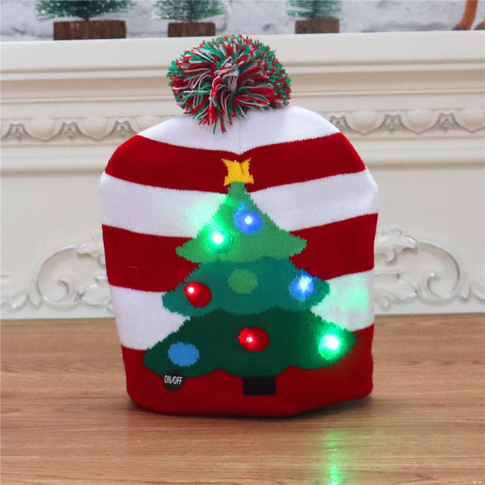 Christmas Decorations For Adults And Children Knitted Christmas Hats