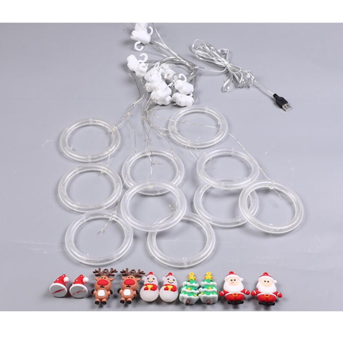 Merry Christmas Santa Claus LED Curtain Light