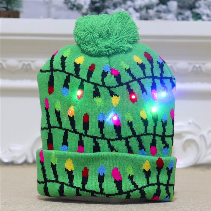 Christmas Decorations For Adults And Children Knitted Christmas Hats