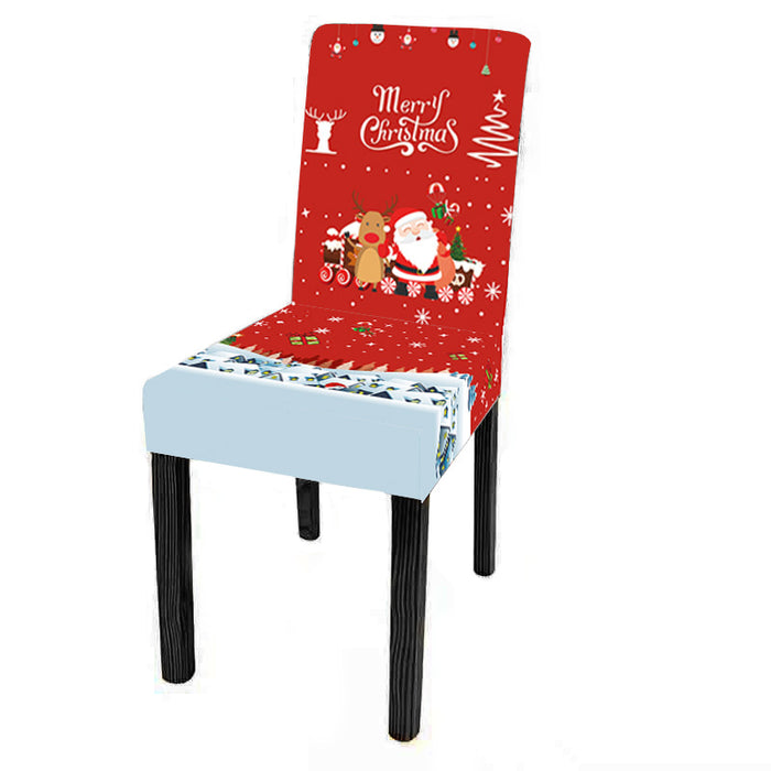 New Christmas Chair Cover Digital Print Christmas Chair Cover Christmas Dining Chair Cover Decorative Chair Cover