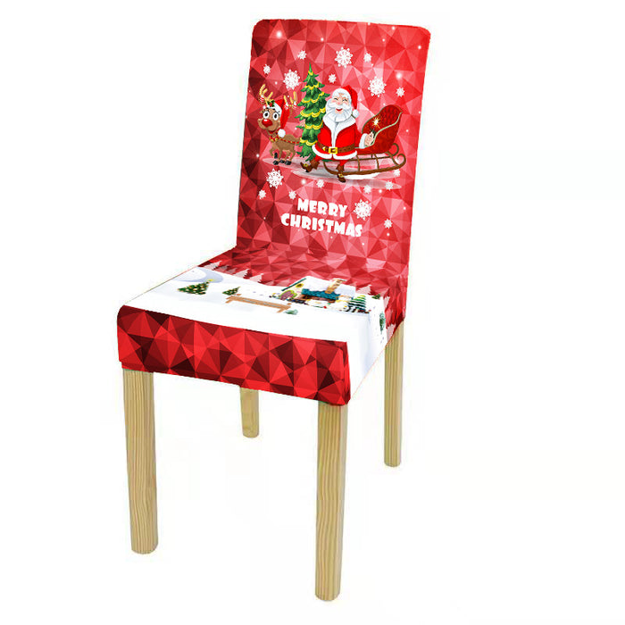 New Christmas Chair Cover Digital Print Christmas Chair Cover Christmas Dining Chair Cover Decorative Chair Cover