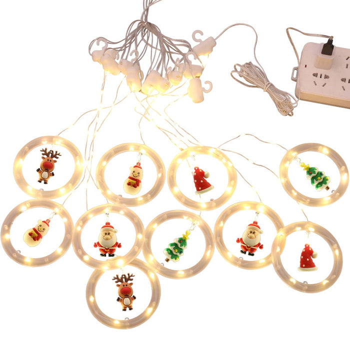 Merry Christmas Santa Claus LED Curtain Light