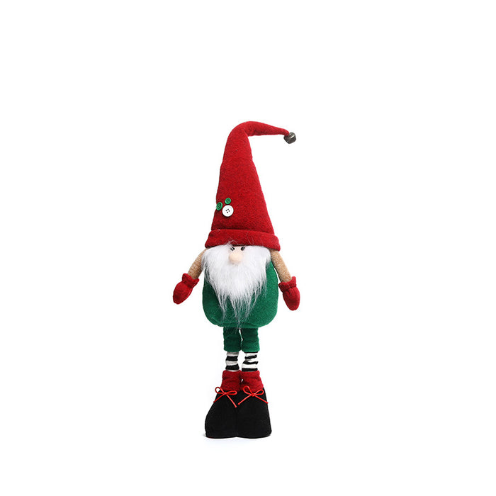 New Christmas decorations telescopic faceless doll ornaments standing Rudolph doll window set props