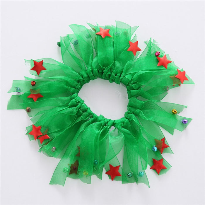 Christmas Pet cat dog Wreath Jingle Bell